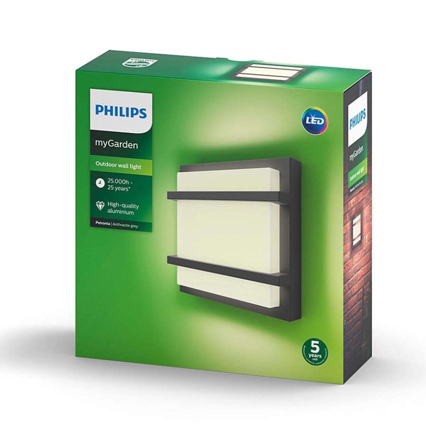 Philips 17394/93/P0 - LED Kinkiet zewnętrzny MYGARDEN PETRONIA LED/12W