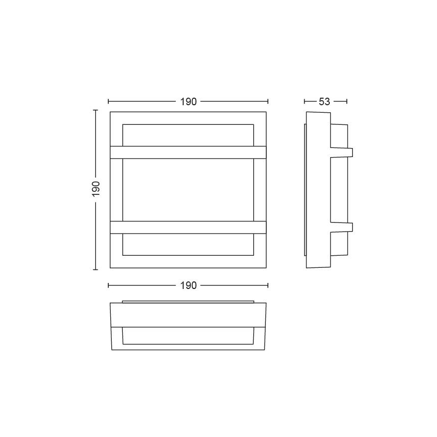 Philips - LED Kinkiet zewnętrzny LED/12W