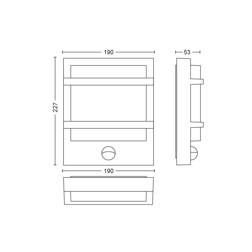 Philips - LED Kinkiet zewnętrzny LED/12W