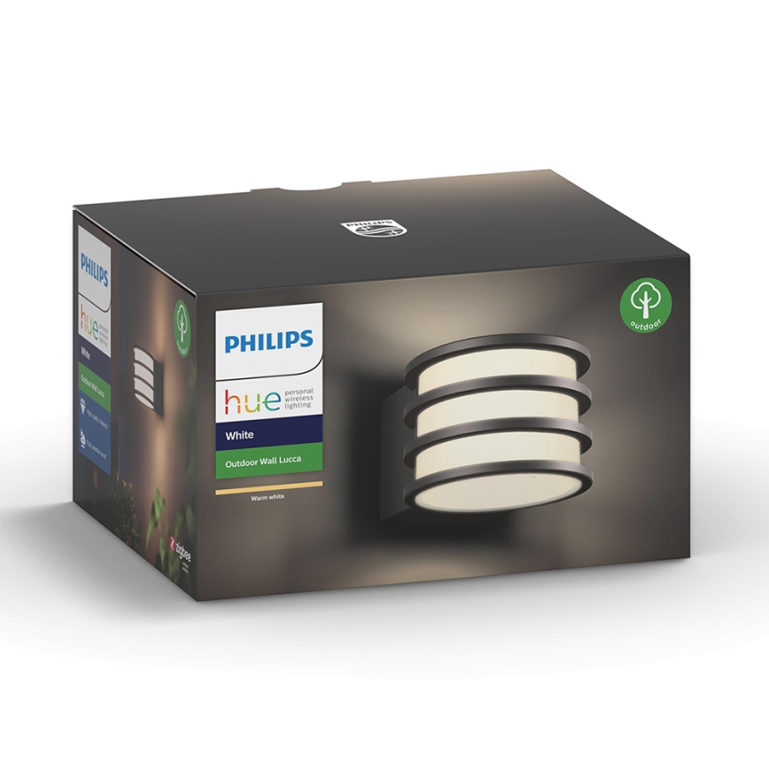 Philips 17401/93/P0 - LED Kinkiet zewnętrzny HUE LUCCA 1xE27/9,5W/230V