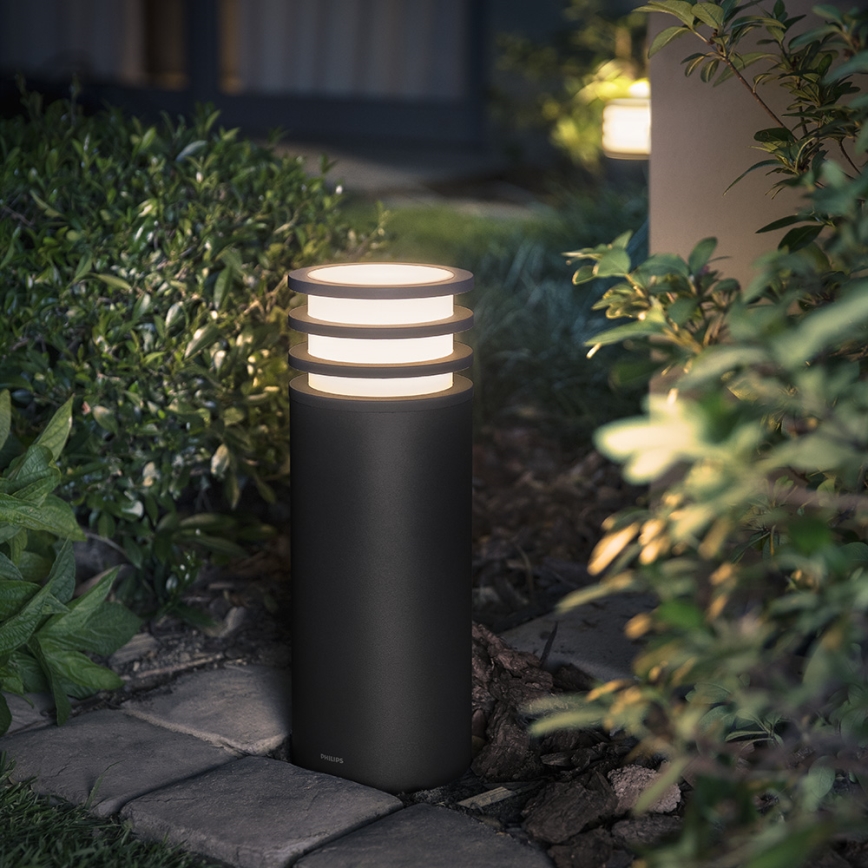 Philips 17402/93/P0 - LED Ściemnalna lampa zewnętrzna  HUE LUCCA 1xE27/9,5W/230V