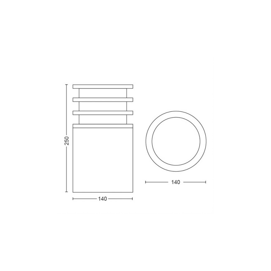 Philips - LED Ściemnialna lampa zewnętrzna Hue LUCCA 1xE27/9,5W/230V IP44