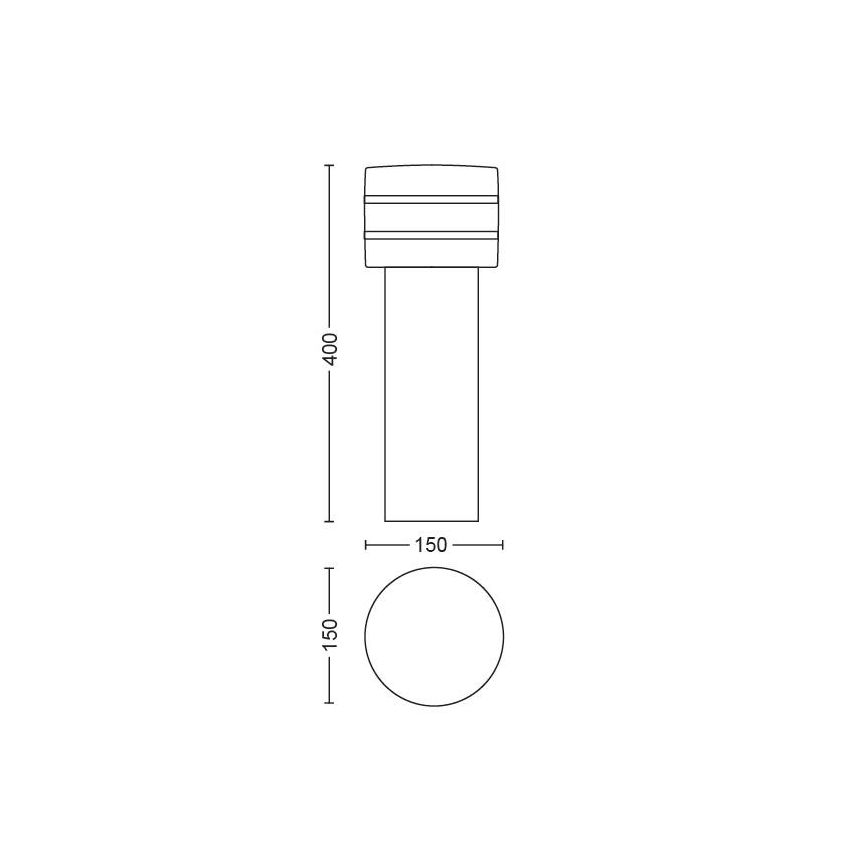 Philips - LED Ściemnialna lampa zewnętrzna Hue TUAR 1xE27/9,5W/230V IP44