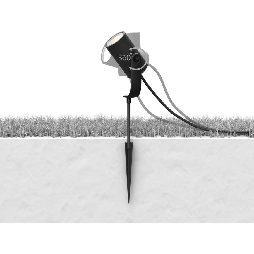 Philips - ZESTAW 3x LED Oprawa punktowa Hue LILY 3xLED/8W/230V IP65