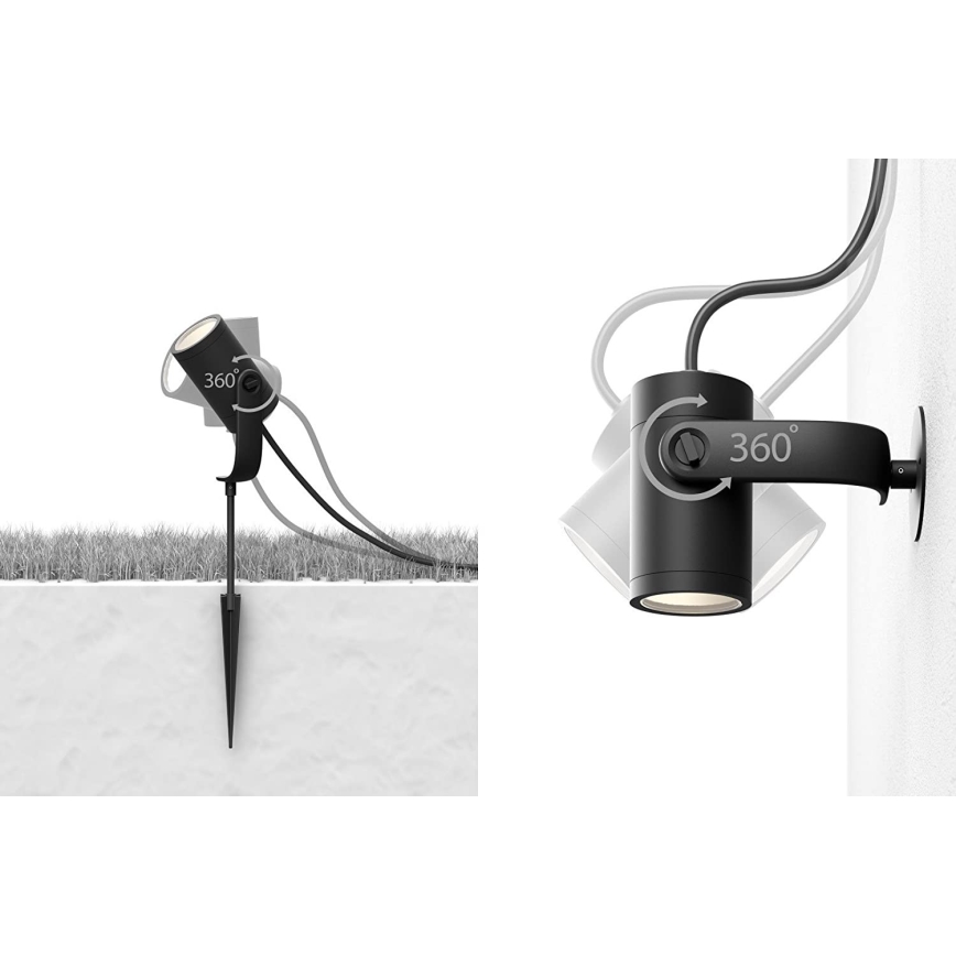 Philips - ZESTAW 3x LED Oprawa punktowa Hue LILY 3xLED/8W/230V IP65