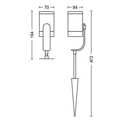 Philips - ZESTAW 3x LED Oprawa punktowa Hue LILY 3xLED/8W/230V IP65