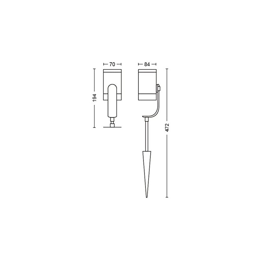 Philips - ZESTAW 3x LED Oprawa punktowa Hue LILY 3xLED/8W/230V IP65