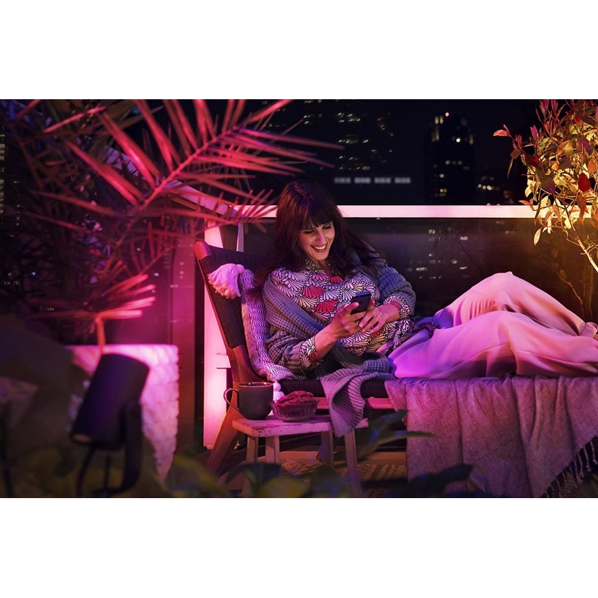Philips 17414/30/P7 - SADA 3x LED RGB Ściemnalne zewnętrzne oświetlenie punktowe HUE LILY 3xLED-RGB/8W/230V IP65