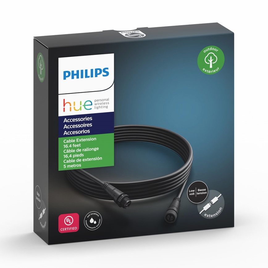 Philips 17424/30/PN - Zewnętrzny przedłużacz do HUE CALLA i HUE LILY oświetlenia