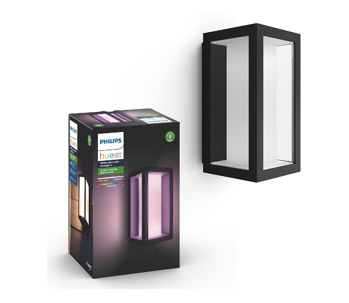 Philips 17429/30/P7 - LED RGB Oświetlenie zewnętrzne Hue IMPRESS 2xLED/8W/230V IP44