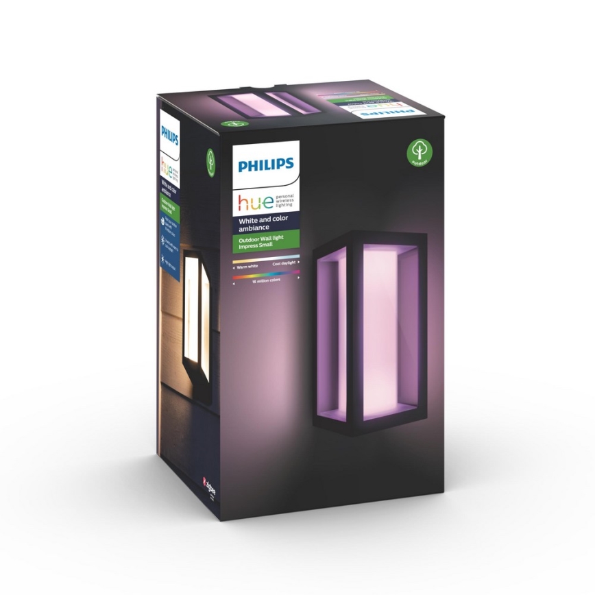 Philips 17429/30/P7 - LED RGB Kinkiet zewnętrzny HUE IMPRESS LED/8W/230V IP44