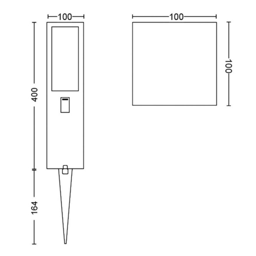 Philips 17434/30/P7 - LED RGB Lampa zewnętrzna HUE IMPRESS LED/8W/230V IP44