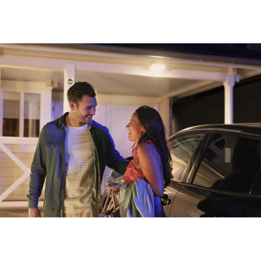 Philips 17436/30/P7 - LED Reflektor zewnętrzny HUE WARM WHITE 2xLED/15W/230V IP44
