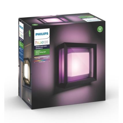 Philips - LED RGBW Ściemnialny kinkiet zewnętrzny Hue ECONIC LED/15W/230V 2000-6500K IP44