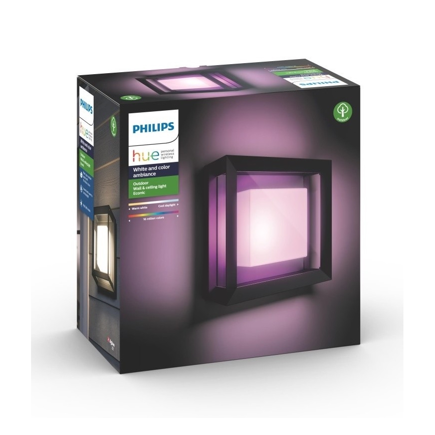 Philips 17438/30/P7 - LED RGB Kinkiet zewnętrzny HUE ECONIC LED/15W/230V IP44