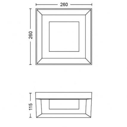 Philips - LED RGBW Ściemnialny kinkiet zewnętrzny Hue ECONIC LED/15W/230V 2000-6500K IP44