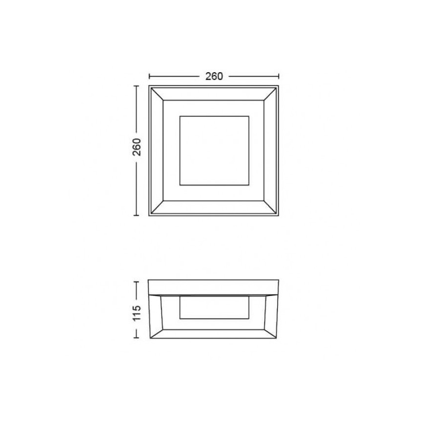 Philips - LED RGBW Ściemnialny kinkiet zewnętrzny Hue ECONIC LED/15W/230V 2000-6500K IP44