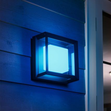 Philips 17438/30/P7 - LED RGB Kinkiet zewnętrzny HUE ECONIC LED/15W/230V IP44