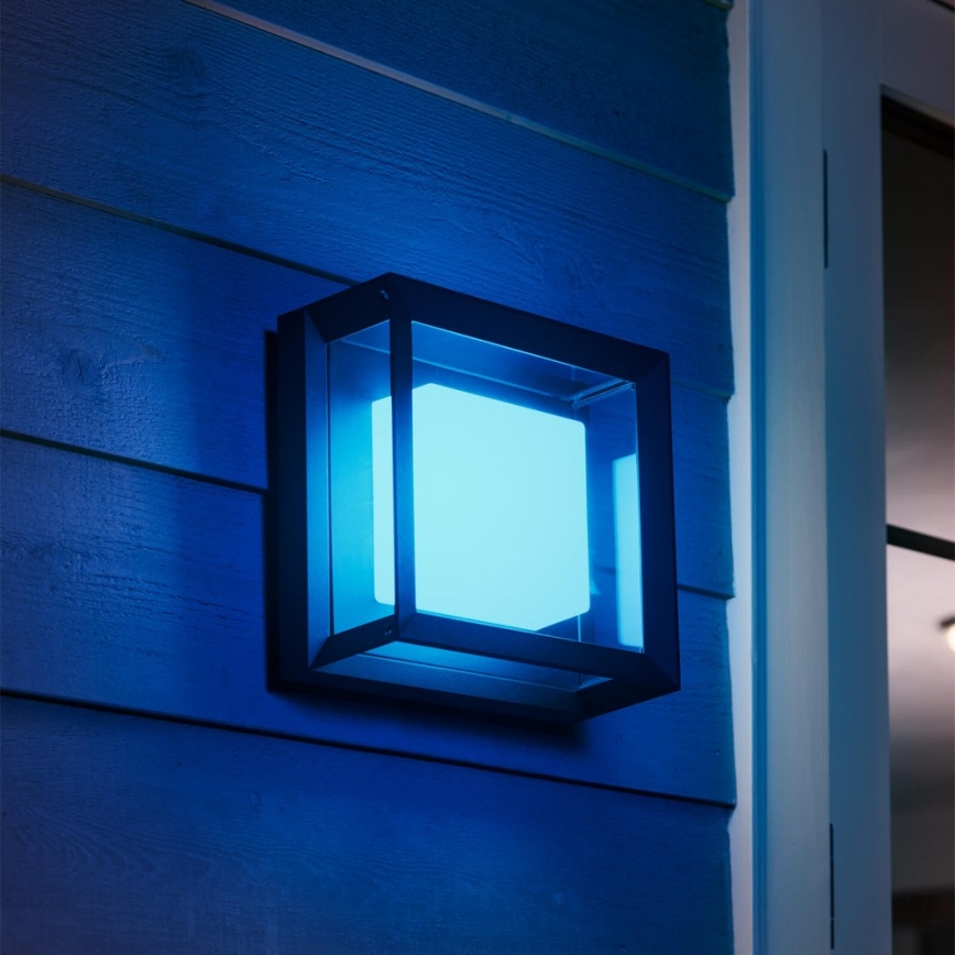 Philips 17438/30/P7 - LED RGB Kinkiet zewnętrzny HUE ECONIC LED/15W/230V IP44
