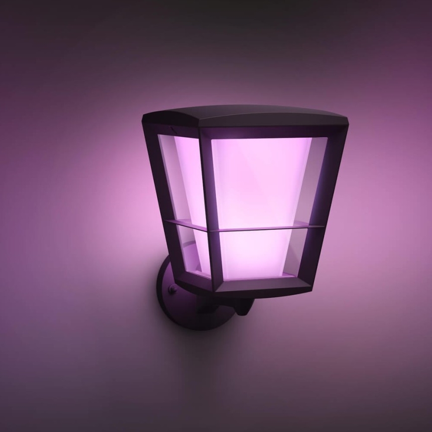 Philips 17439/30/P7 - LED RGB Kinkiet zewnętrzny HUE ECONIC LED/15W/230V IP44