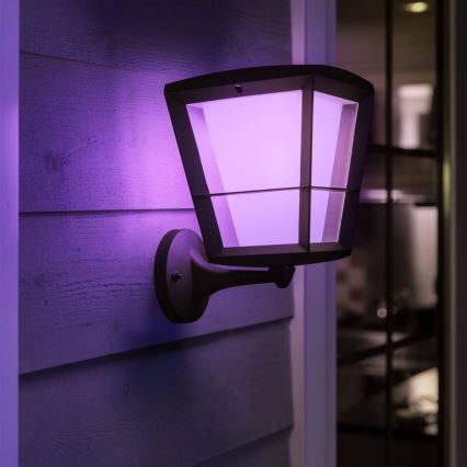 Philips 17439/30/P7 - LED RGB Kinkiet zewnętrzny HUE ECONIC LED/15W/230V IP44
