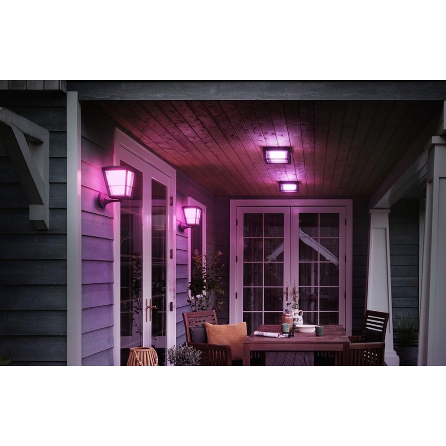 Philips 17439/30/P7 - LED RGB Kinkiet zewnętrzny HUE ECONIC LED/15W/230V IP44