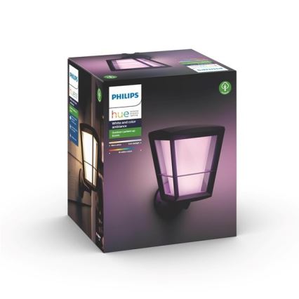 Philips - LED RGBW Ściemnialny kinkiet zewnętrzny Hue ECONIC LED/15W/230V IP44