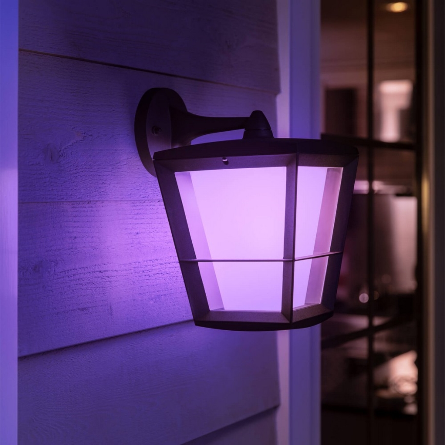 Philips 17440/30/P7 - LED RGB Kinkiet zewnętrzny HUE ECONIC LED/15W/230V IP44