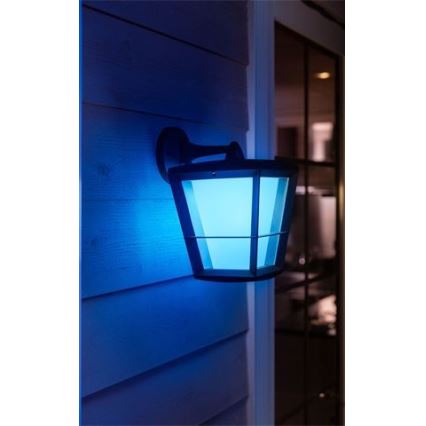 Philips - LED RGBW Ściemnialny kinkiet zewnętrzny Hue ECONIC LED/15W/230V 2000-6500K IP44