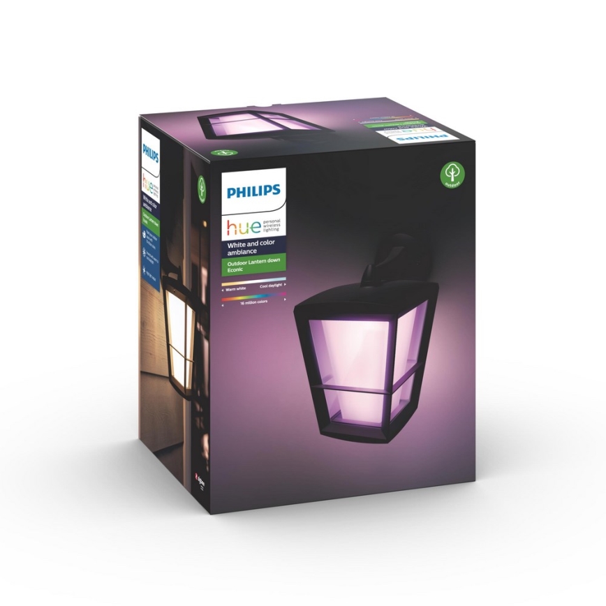 Philips 17440/30/P7 - LED RGB Kinkiet zewnętrzny HUE ECONIC LED/15W/230V IP44