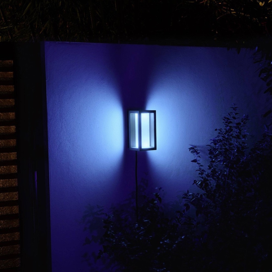 Philips - LED RGBW Ściemnialny kinkiet zewnętrzny Hue IMPRESS 2xLED/8W/24V 2000-6500K IP44
