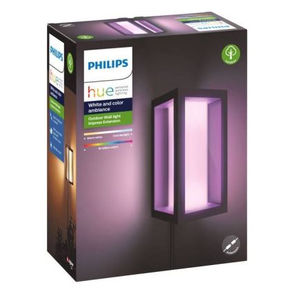 Philips - LED RGBW Ściemnialny kinkiet zewnętrzny Hue IMPRESS 2xLED/8W/24V 2000-6500K IP44