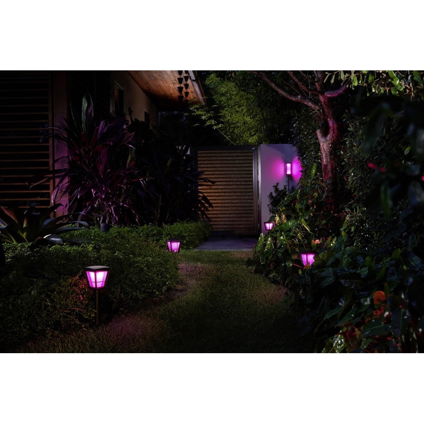 Philips - LED RGBW Ściemnialny kinkiet zewnętrzny Hue IMPRESS 2xLED/8W/24V 2000-6500K IP44