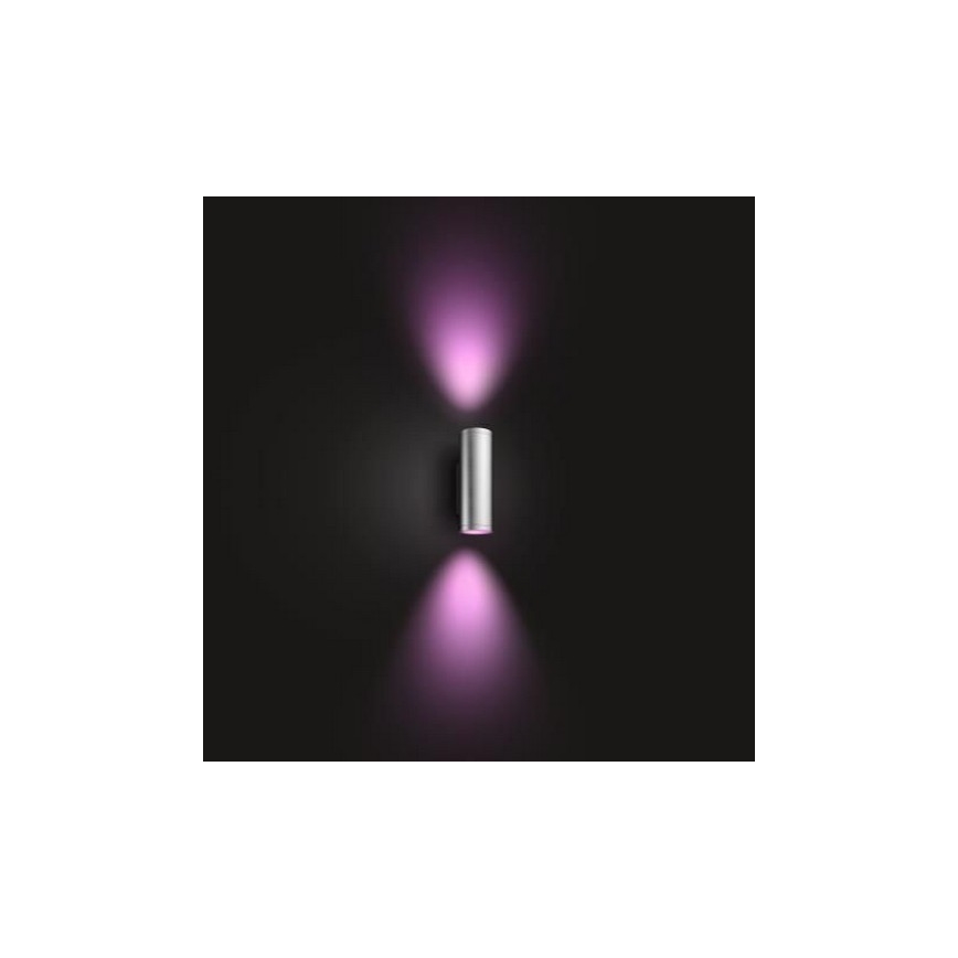 Philips - LED RGBW Ściemnialny kinkiet zewnętrzny Hue APPEAR 2xLED/8W/230V IP44