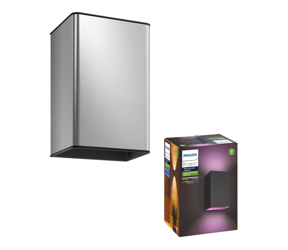 Philips 17464/47/P7 - LED RGB Oświetlenie zewnętrzne Hue RESONATE 2xLED/8W/230V IP44