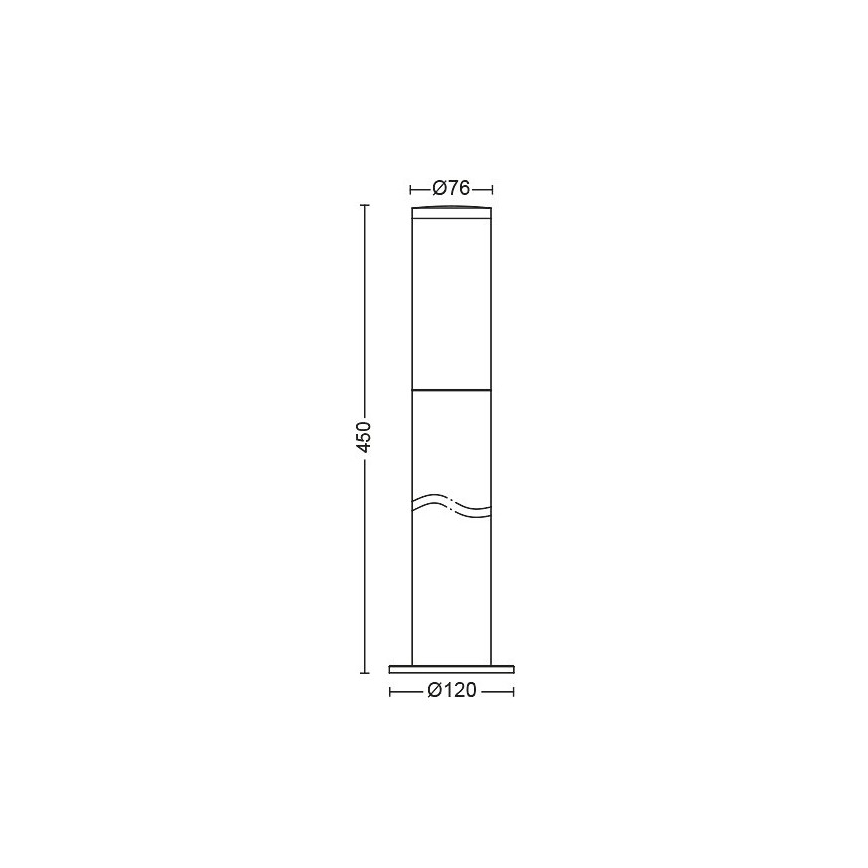 Philips - Lampa zewnętrzna UTRECHT 1xE27/20W/230V IP44 45 cm