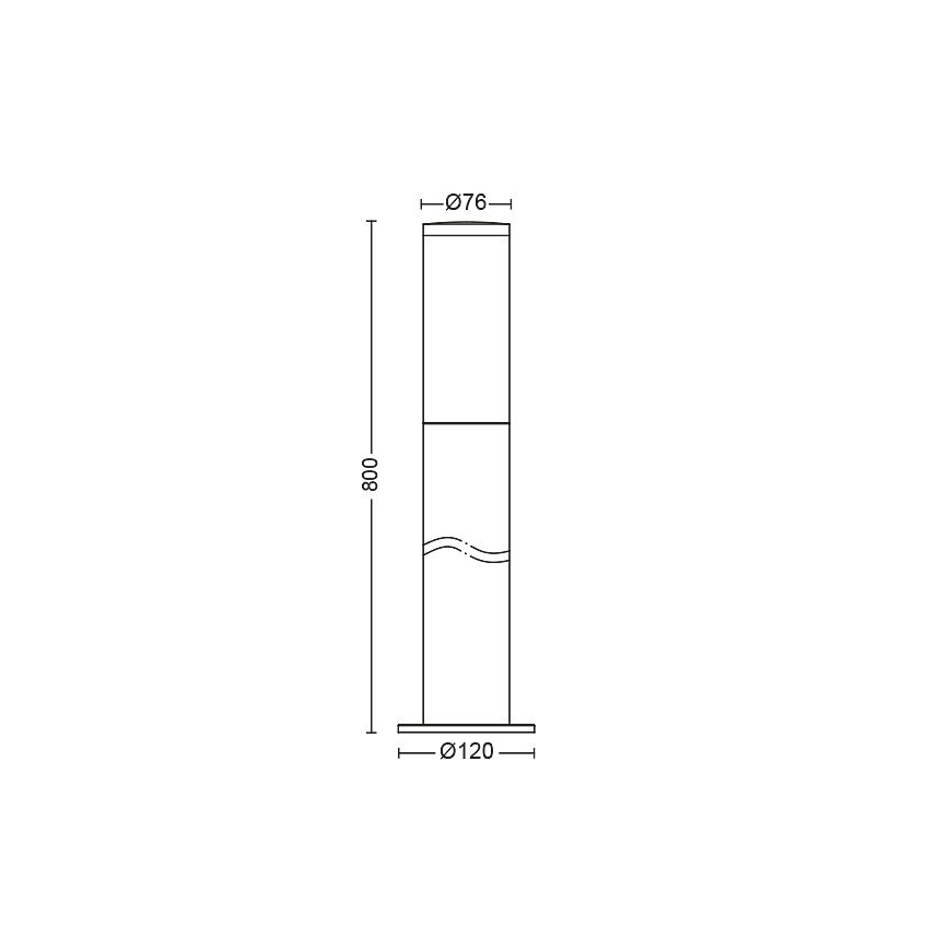 Philips - Lampa zewnętrzna 1xE27/20W/230V IP44 80cm