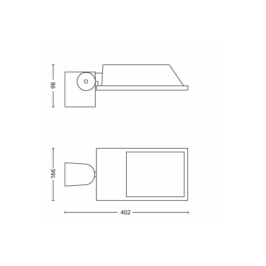 Philips - Kinkiet zewnętrzny 2xE27/23W/230V IP44