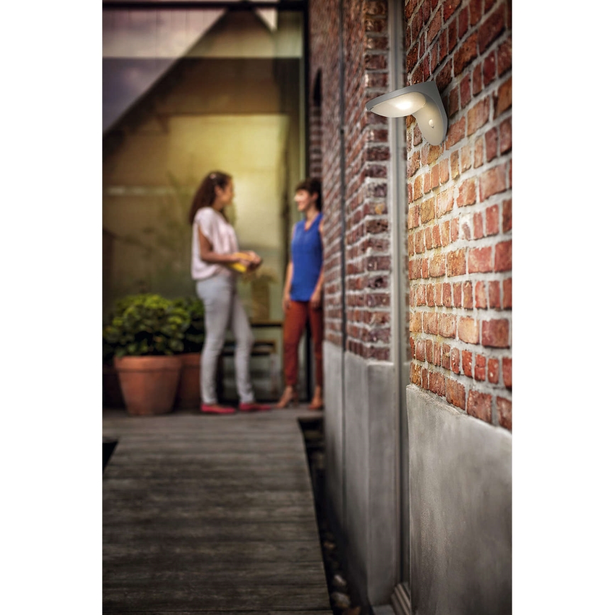 Philips 17808/87/16 - LED Lampa solarna z czujnikiem MYGARDEN DUSK 1xLED/1W/3,7V
