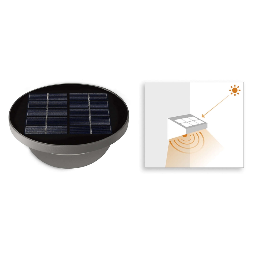 Philips 17808/87/16 - LED Lampa solarna z czujnikiem MYGARDEN DUSK 1xLED/1W/3,7V