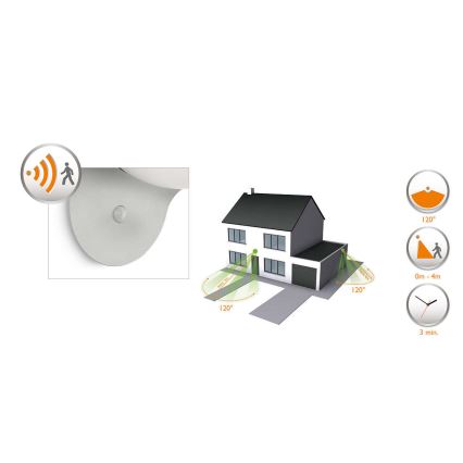 Philips 17808/87/16 - LED Lampa solarna z czujnikiem MYGARDEN DUSK 1xLED/1W/3,7V