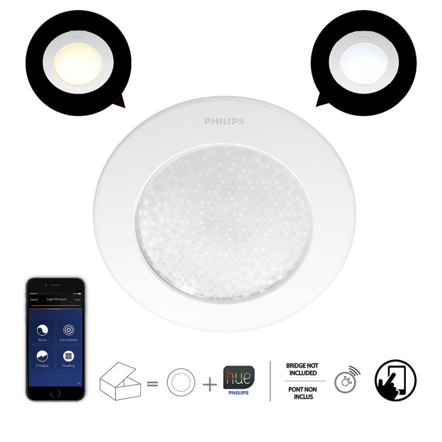 Philips 31155/31/PH - Ściemnialna oprawa sufitowa HUE PHOENIX 1xLED/5W/230V