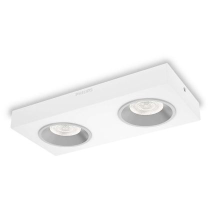 Philips Massive 31212/31/16 - LED bodové svítidlo QUINE 2xLED/4,5W/230V