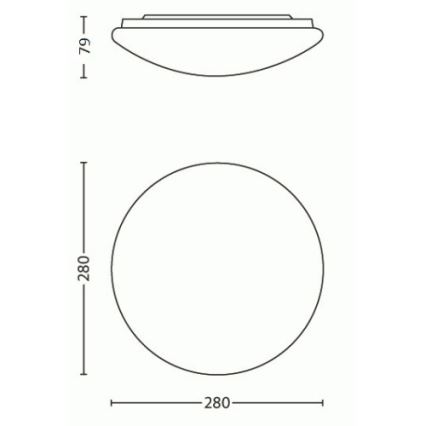 Philips - LED lampa sufitowa LED/9,6W/230V