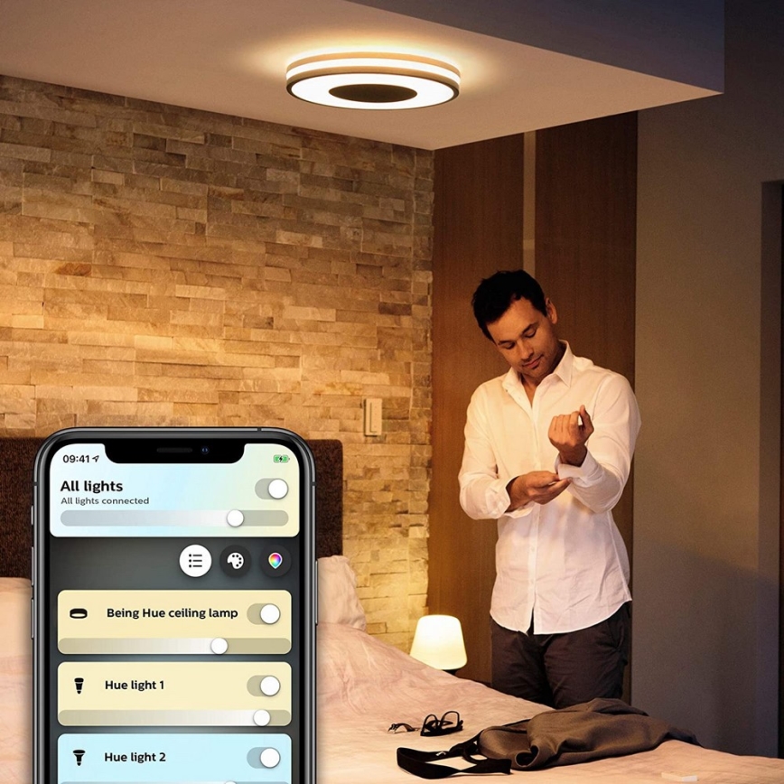 Philips - Ściemnialna oprawa LED Hue BEING LED/27W/230V + pilot zdalnego sterowania