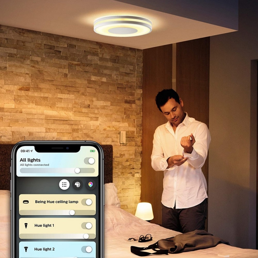 Philips - Ściemnialna oprawa LED Hue BEING LED/27W/230V + pilot zdalnego sterowania