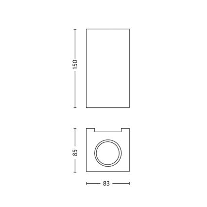 Philips 33012/17/PN - Kinkiet GABARDINE 2xGU10/50W/230V