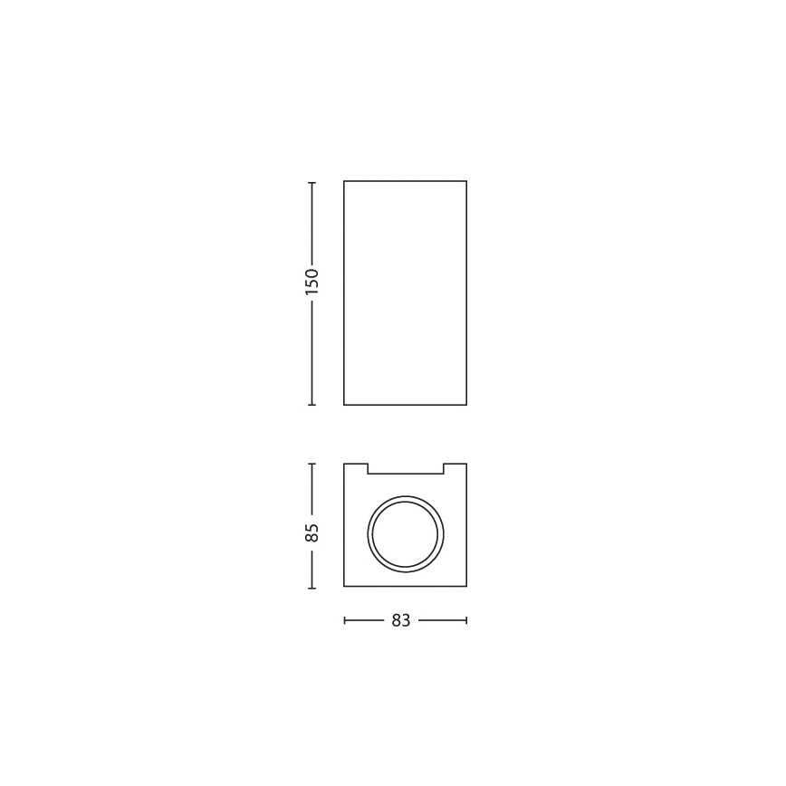 Philips 33012/17/PN - Kinkiet GABARDINE 2xGU10/50W/230V