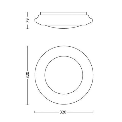 Philips 33362/31/16 - Lampa sufitowa MYLIVING CINNABAR LED/16W/230V