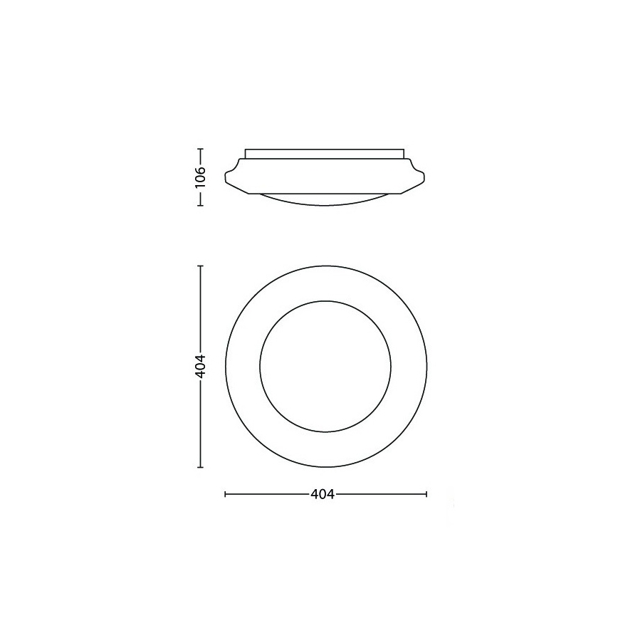 Philips - LED Plafon LED/22W/230V 4000K